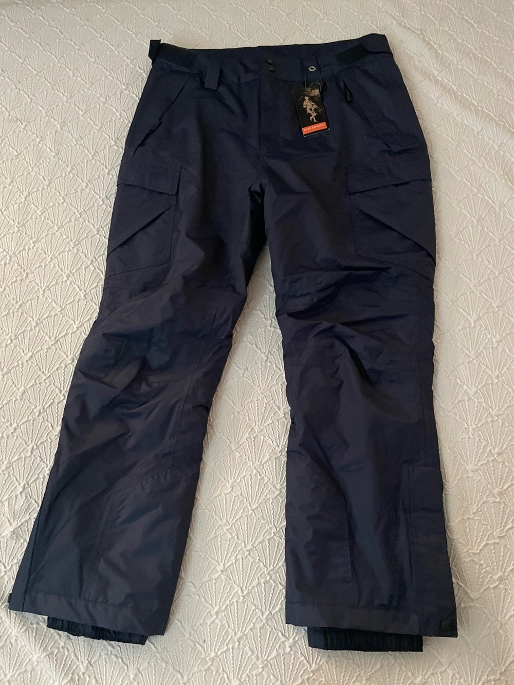 Free Soldier Mens Dark Navy Thermal Insulates Ski Pants Sz (14/16) L/32L